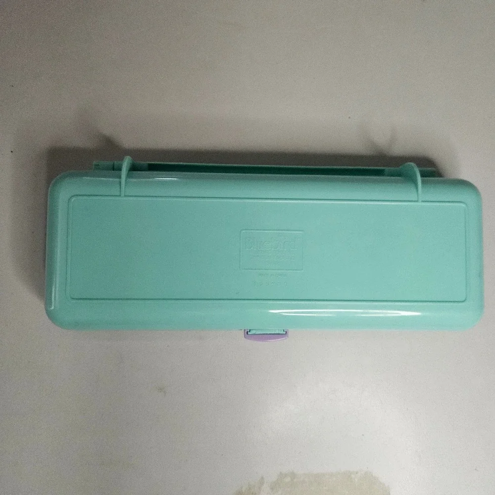 Vintage 1990 Polly Pocket Bluebird Pencil Case Only Teal Green Dollhouse